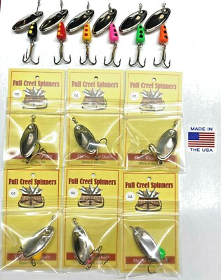 Best Quality Trout Spinners 1/8 OZ American Made Fishing Spinner Nickel Blades