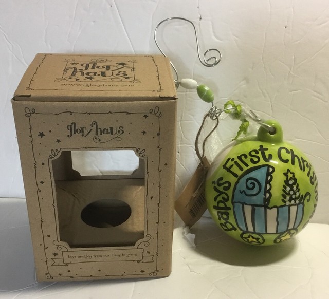 glory haus baby's first christmas ornament