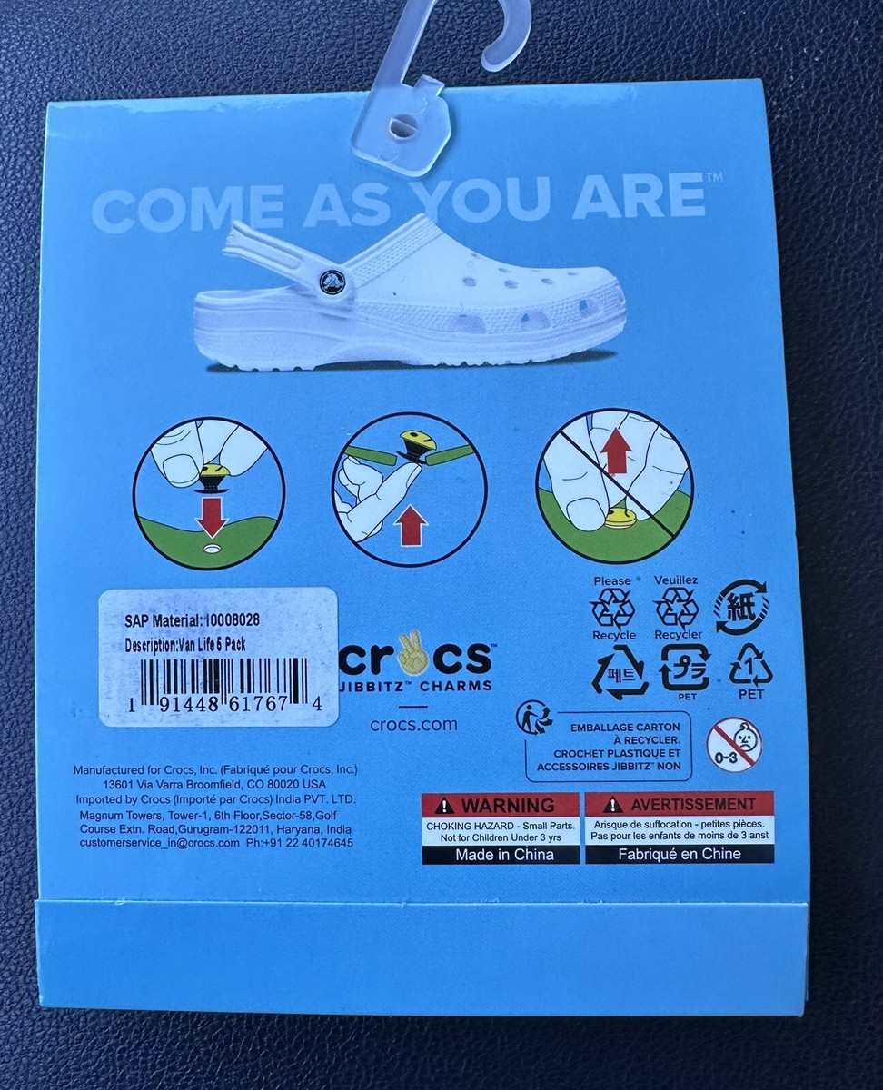 Crocs Brand Charms Jibbitz Van Life Outdoor Trend 5 Pack New | eBay