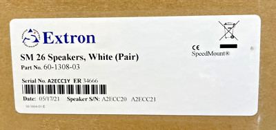 Extron SM 26 Surface Mount Speakers /60-1308-03 / White (Pair)