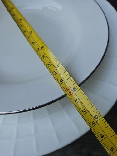 GIBSON 8" ELITE SILVER PLATINUM TRIM WHITE Cereal Bowl Platinum Rim Silver - Picture 4 of 5