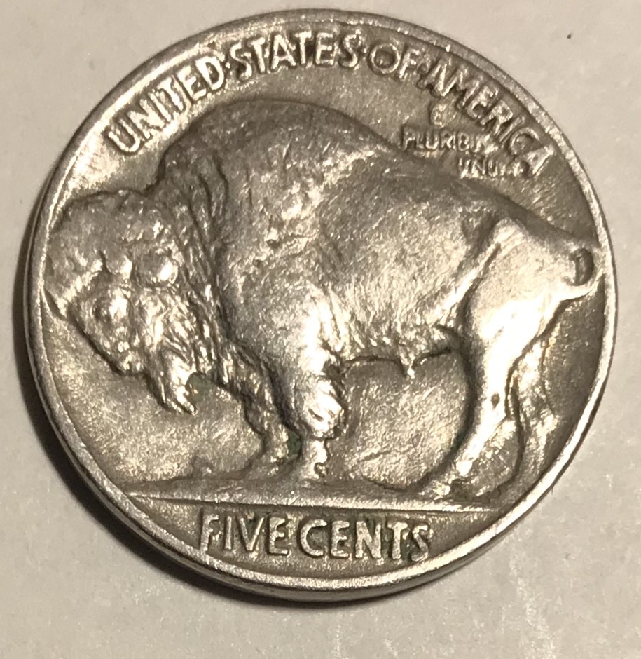 ファンテ❣️ヘッド&ネックレス 2点 1937-P ***RARE*** DOUBLE DIE OBVERSE & REVERSE BUFFALO NICKEL