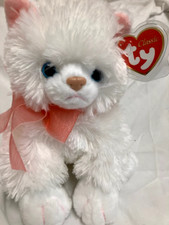 Ty Classic  DESTINY WHITE PERSIAN CAT Medium 9" Plush NEW MWMT's