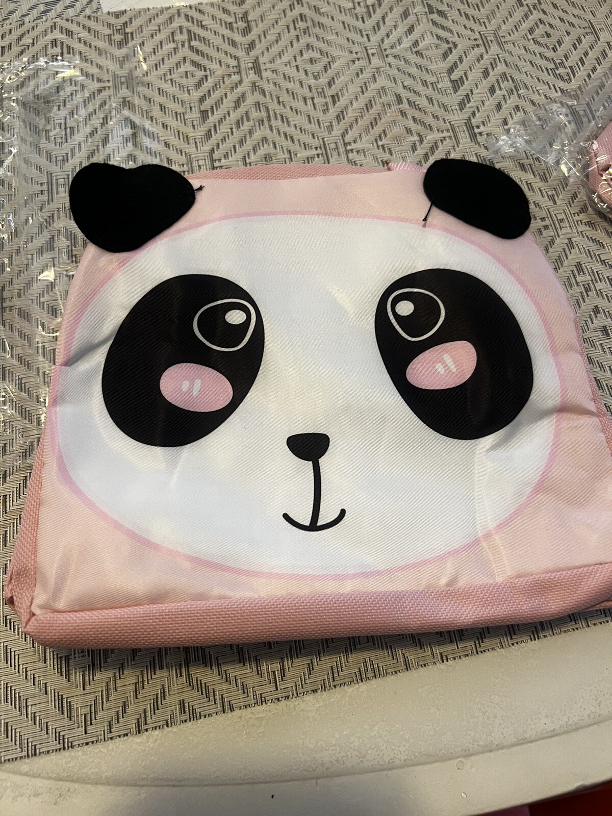 Lunch Boxes For Girls, For School,picnics , Hiking, Pink Cartoon Panda Foodbag