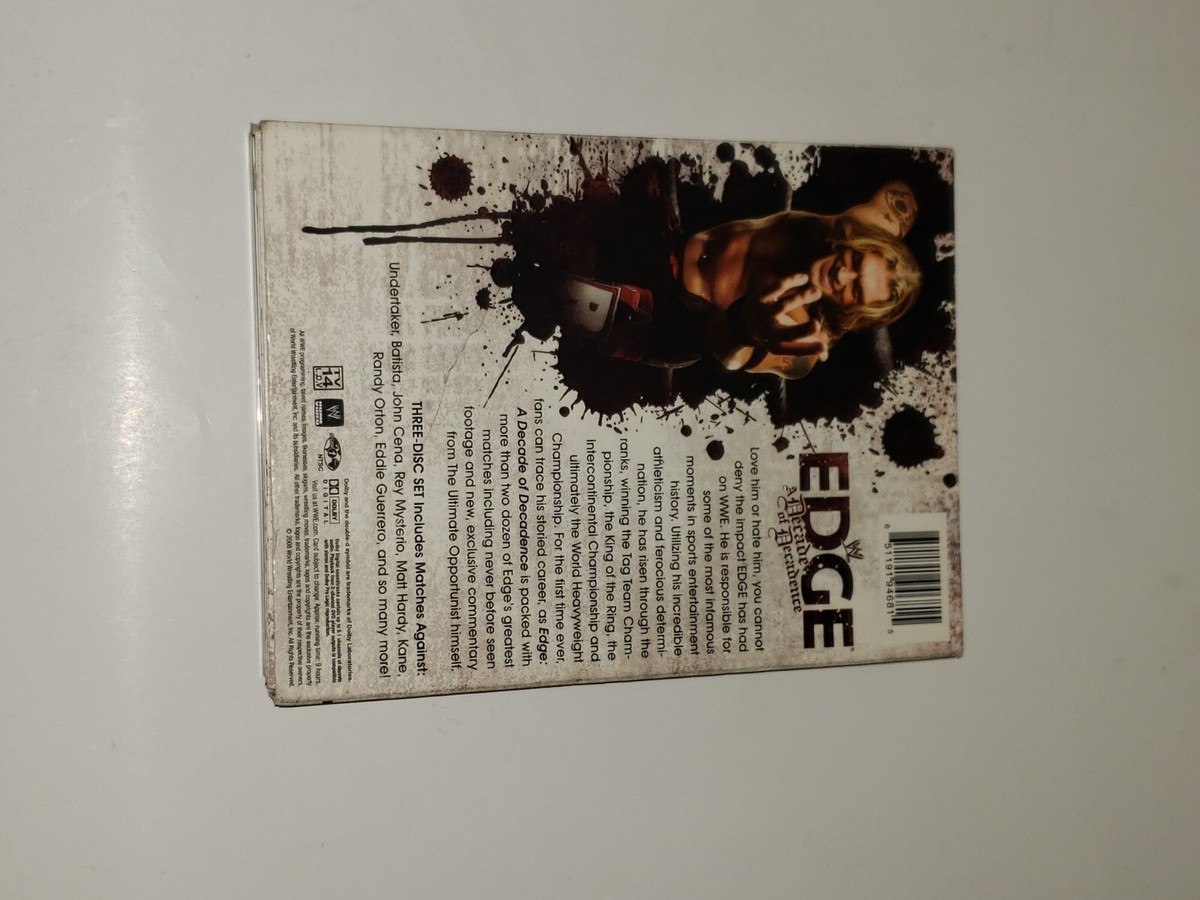 WWE エッジ ディケイド・オブ・デカダンス [DVD] 3枚組 WWE: Edge - A Decade of Decadence (DVD; 3-Disc Set