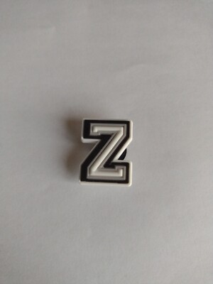 Schuhanhänger weiß Alphabet Z