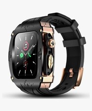 Luxury Metal Case for Apple Watch 8 7 45mm 6 44mm Band with Cover Heavy Duty ...