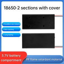 1-10Pcs 3.7V 2 x 18650 Battery Holder Storage Box Case Parallel With Cover&Cable