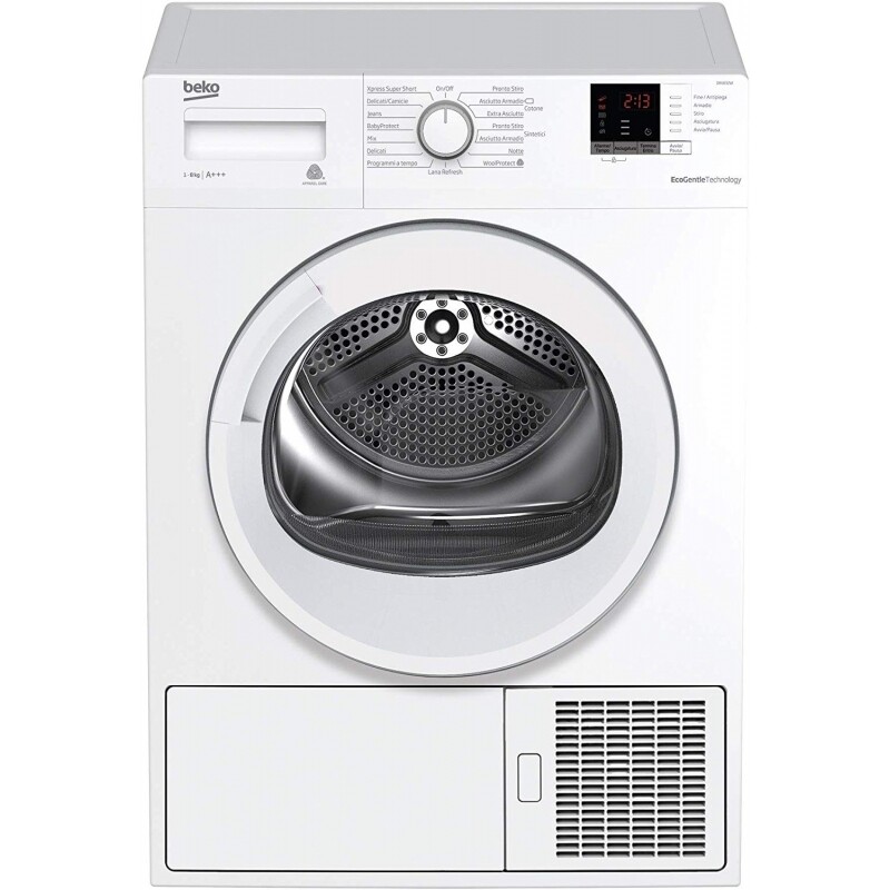 BEKO DRX832WI ASCIUGATRICE A POMPA DI CALORE 8KG INVERTER CLASSE A+++