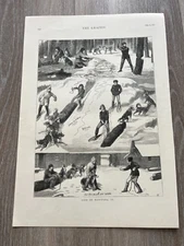 1877  illustrated print from the graphic !  life in manitoba . 1v