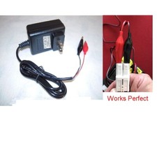 12V Clip Charger for White Plug RollPlay Chevy Colorado GMC Sierra Mercedes MORE