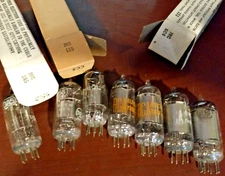 Mixed Lot of 7 JRC 3A5 1S5 1U4 6C4 RCA Tung-Sol Tubes (NOS) Tested GOOD US ARMY