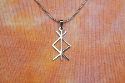 Protection Bindrune Necklace or Earrings, Defense, Strength, Protective Force
