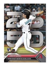 2023 MLB TOPPS NOW Corbin Carroll Rookie Card RC 898 Arizona Diamondbacks