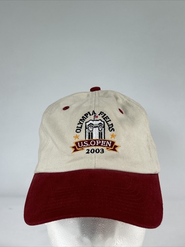 US Open 2003 Olympia Fields Golf Mütze Kappe Riemen hinten verstellbar USGA Mitglied - Bild 1 von 12