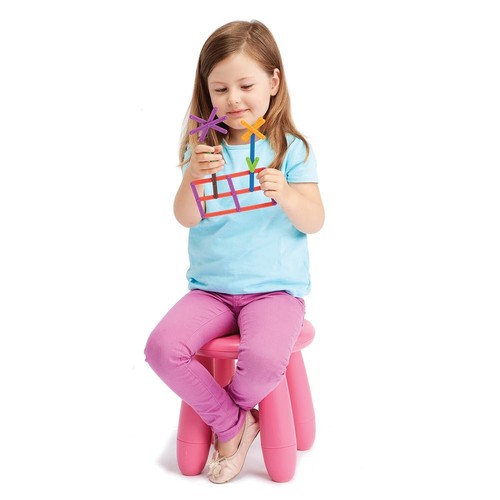 Creative Junior GeoStix Set - 200 Multicolored Sticks with 30 Double-Sided Cards - Picture 6 of 11
