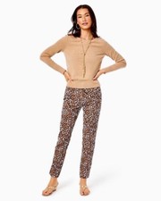 LILLY PULITZER KELLY STRETCH PANT, CHOCOLATE ONYX, MY FAVORITE SPOT, NWT 158