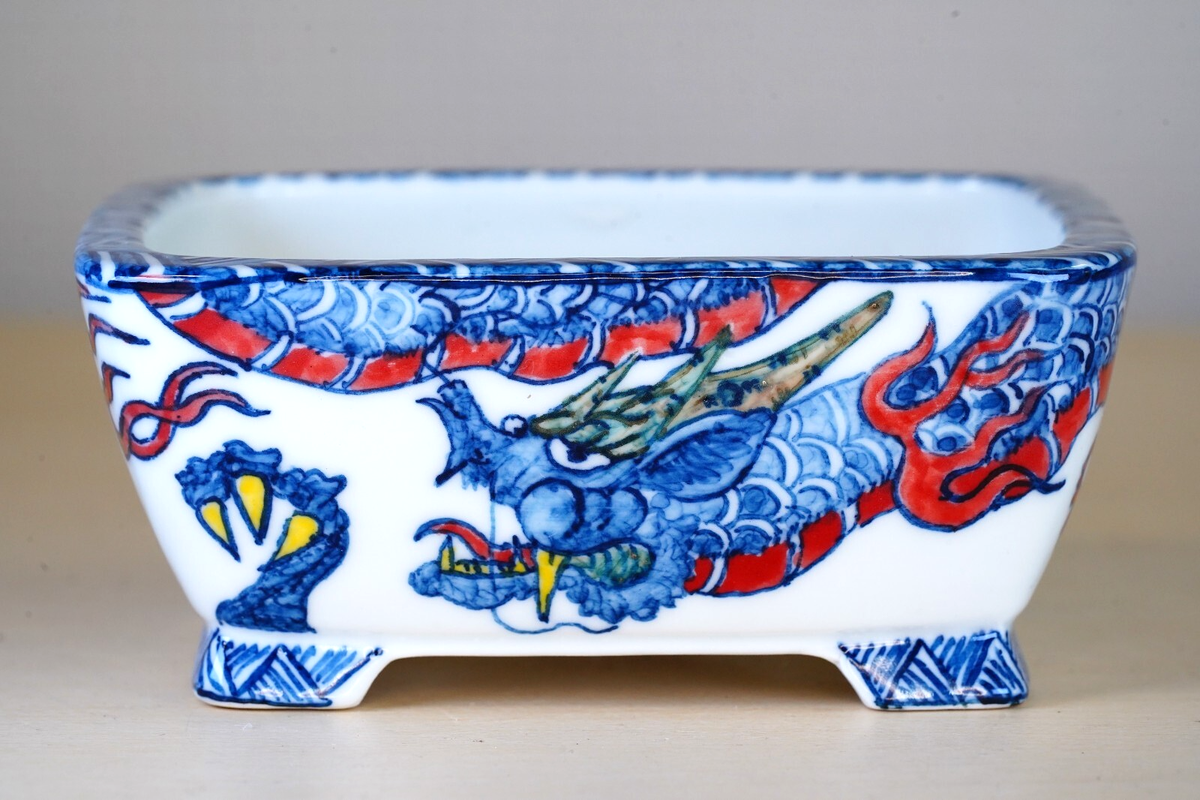 ✨Tokai ✨トカイ ✨T650Ｒ ✨ブルーグラスバンジョー✨トーカイ Japanese Bonsai Pot YUKI SHOSEKI 4.1