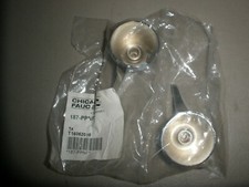 CHICAGO FAUCETS 187-PPNF WING HANDLES "NO SCREWS/BUTTONS"