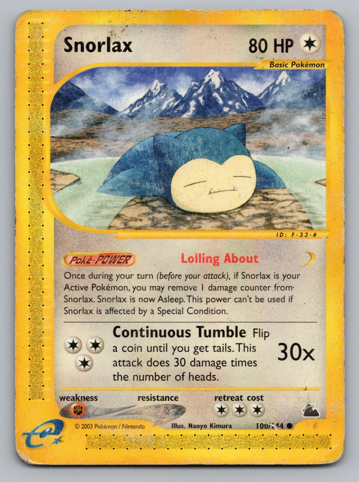 Snorlax 100/144 DMG - Pokemon Skyridge (0215)