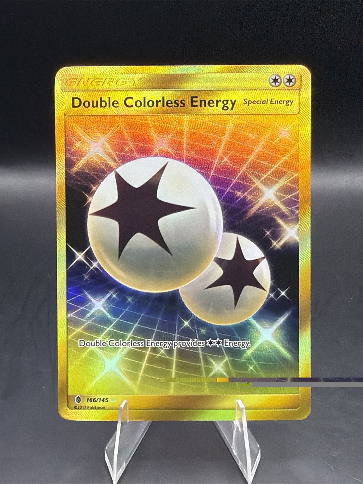 Double Colorless Energy (Secret) 166/145 Sm-Guardians Rising Holo