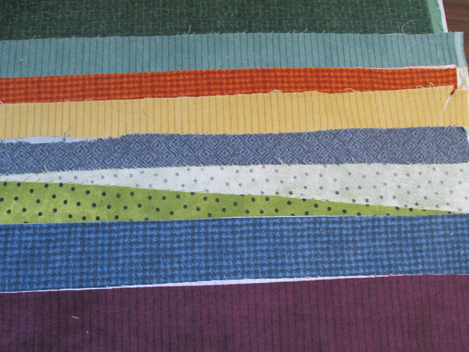 8 Pieces Woolies Flannel Fabric Lot Misc. Sizes