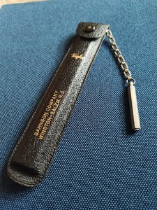 Vintage Taylor Sling Psychrometer Hygrometer Humidity Leather Case Science 7”