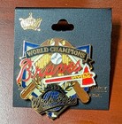 Vintage Atlanta Braves World Champions 1995 World Series Enamel Lapel Pin Aminco — photo 1