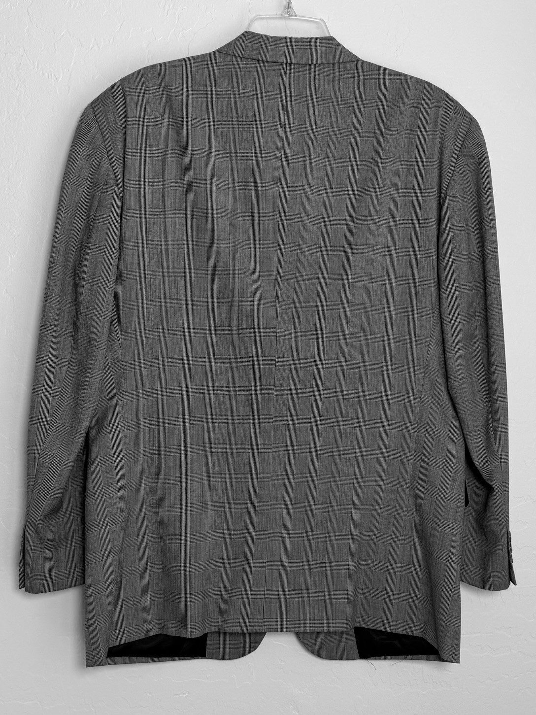 CHRISTIAN DIOR Monsieur Vintage Gray Plaid Wool Suit Blazer Jacket Pants 42R 34" image 3