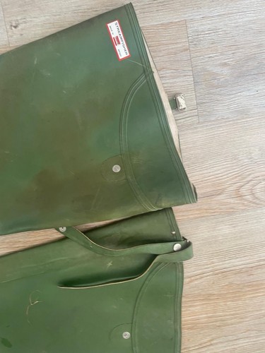 Vintage Streamfisher Waders Uk 9 Rubber Long Tall Wellington Boots Fishing - Picture 8 of 12