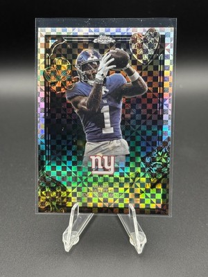 Malik Nabers - 2025 Topps Chrome Fortune 15 X-Fractor - New York Giants