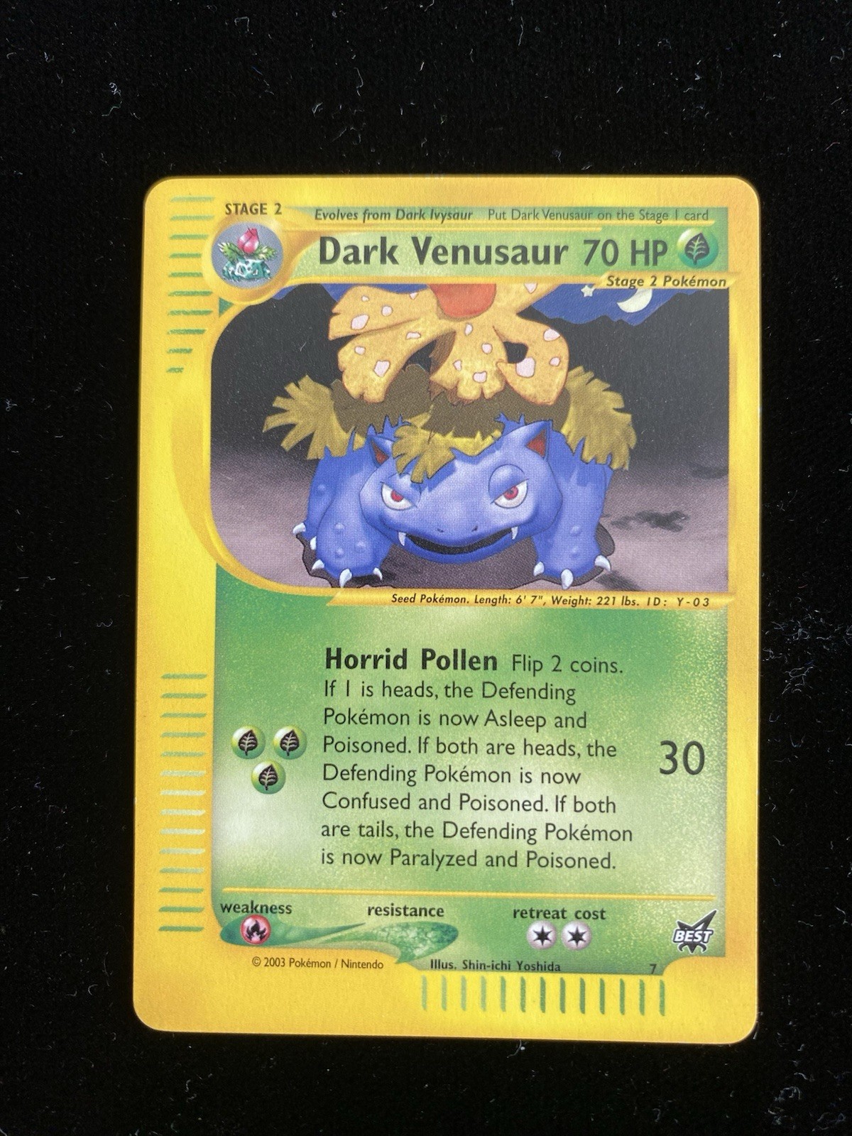 Dark Venusaur Best Promo 7 - Near Mint - Pokemon Card