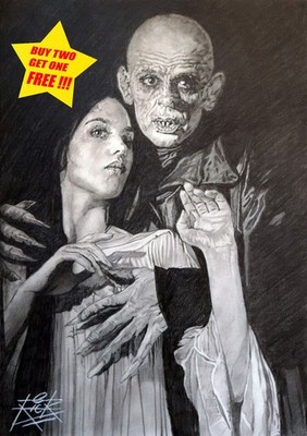 Nosferatu / Fine Art Print / Sleeved W Backing Board / Signed By Rick Melton