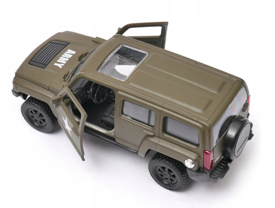 Welly Hummer H3 Army Green Matt 1:34 1:39 Scales 4.5 Inch US IMPORT DUTIES PAID - Image 4 of 4
