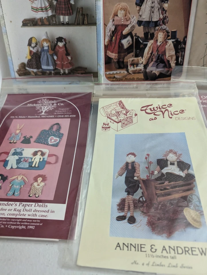 Lot Of 6 Doll And Craft Patterns - Image 3 of 4