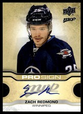 2014-15 Upper Deck MVP ProSign Zach Redmond Auto Winnipeg Jets #PRO-ZR