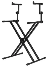 Gator Frameworks GFW-KEY-5100X Deluxe 2-Tier X-Style Keyboard Stand