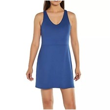 GapFit Active Tank Dress Blue Sleeveless Athletic Pocket Women's L MSRP 69.95