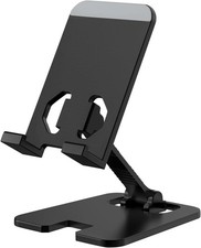 zpas Adjustable Cell Pe Stand Metal, Foldable Desk Cellpe Stand