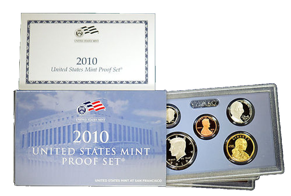 2010-S US Mint Proof Set | 14 Coins | Includes ATB Quarters | Box & COA