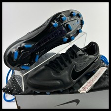 Nike Tiempo Legend 9 Elite FG Mens 5.5 Womens 7 Black Blue CZ8482-001 No Lid