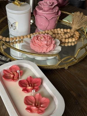 Handmade Scented orchid Soy Wax  Candle