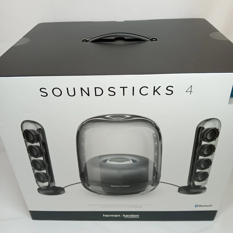 Harman Kardon SoundSticks 4 Bluetooth Speaker System Black Japan NEW - Image 2 of 4