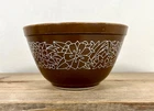 Vintage Pyrex Brown Woodland 401 1.5 Pint Small Mixing Bowl