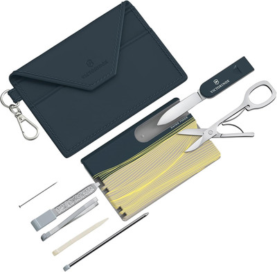 Live to Explore Classic Swiss Card, 10 Function Swiss Made Multitool Card, New Y