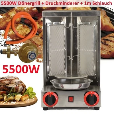 5500W 4 Brenner Gas LPG Dönergrill Hähnchengrill Gyrosgrill Drehgrill Tischgrill - Bild 1 von 4