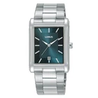 Lorus Watch Mens RH935RX9 Blue Rectangular Dial Stainless Steel - RRP £64.99