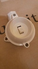 Lichtschalter Bakelit / Kunststoff weiß DDR antik alt