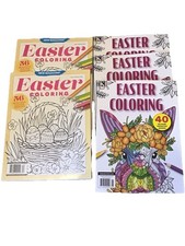 Lot Of Five Easter Coloring Book Magazine February 2026 Free Shipping