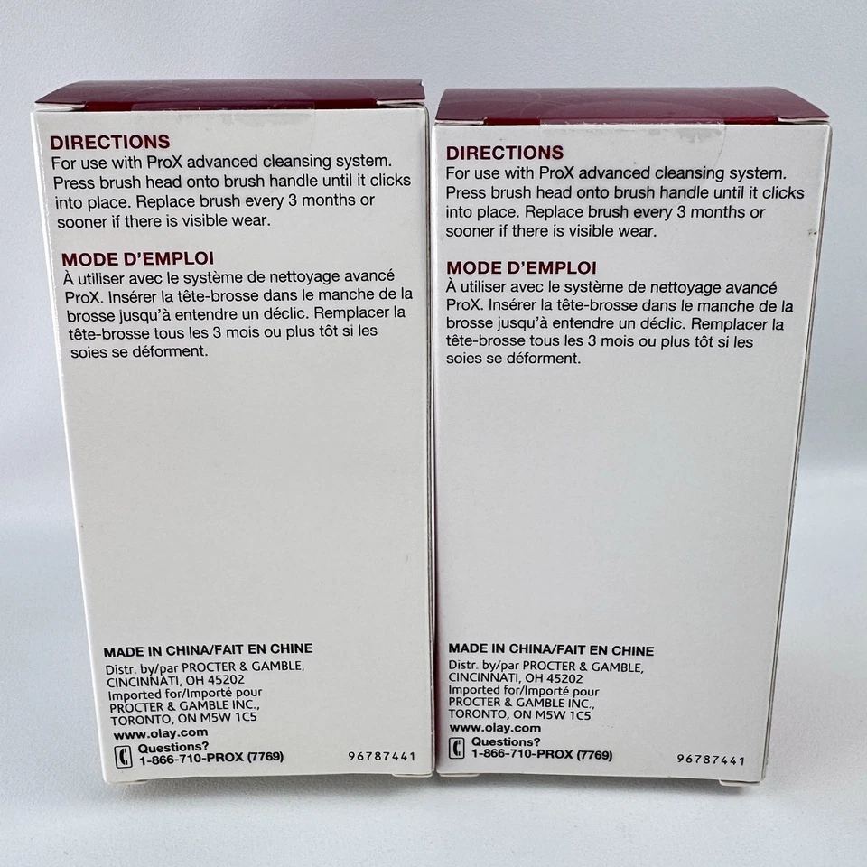 4 cabezales de cepillo de repuesto antienvejecimiento Olay ProX (2 en cada caja) nuevos y precintados Foto 3 de 4